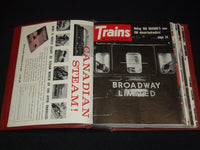 1962 TRAINS MAGAZINES BOUND VOLUME LOT OF 12 ISSUES - COMPLETE YEAR - KD 2133D