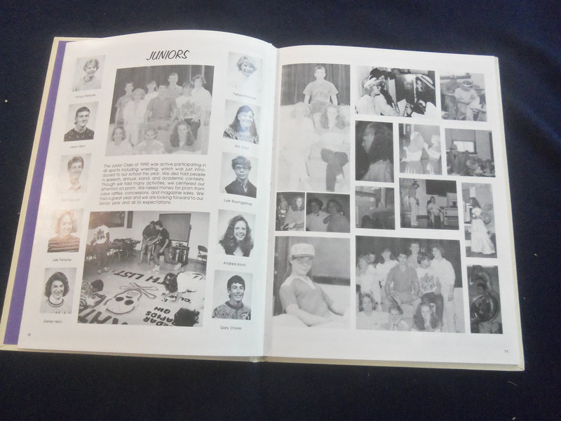 1990 PIRATEER PETERSBURG HIGH SCHOOL YEARBOOK - PETERSBURG, NEBRASKA - YB 2840