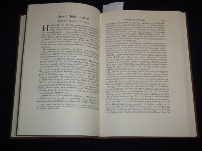 1973 PROCEEDINGS OF THE MASSACHUSETTS HISTORICAL SOCIETY 1972 VOLUME - KD 4502R