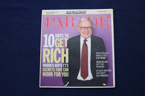 2008 SEPTEMBER 7 PARADE MAGAZINE - WARREN BUFFETT COVER - E 18428
