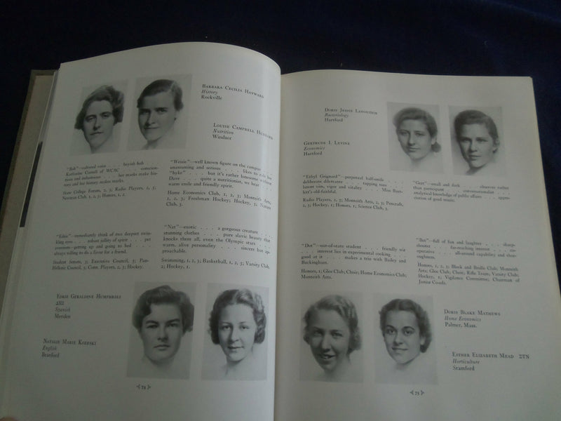 1936 THE NUTMEG CONNECTICUT STATE COLLEGE YEARBOOK - STORRS, CT - YB 2630