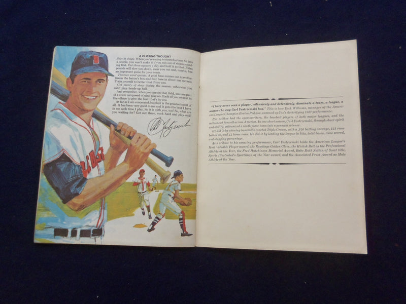1968 CARL YASTRZEMSKI SHOWS YOU HOW TO PLAY WINNING BASEBALL MAGAZINE - SP 6118S