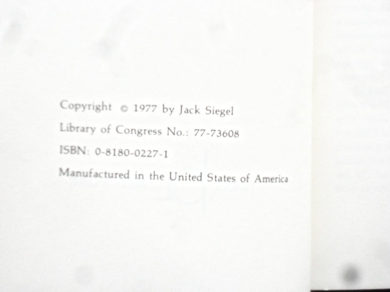1977 IN PRAISE OF FRITZI HARD BOOK BY JACK SIEGEL - KD 8210