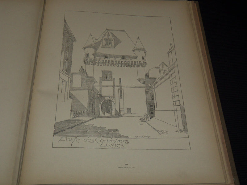 1892 ARCHITECTURAL COMPOSITIONS VOLUME BY HENRY P. KIRBY - 50 PLATES - Z 281