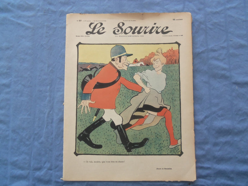 1900 NOV 24 LE SOURIRE MAGAZINE - ILLUSTRATED COMEDY - FRENCH TEXT - SP 4864K