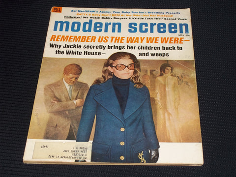 1971 MAY MODERN SCREEN MAGAZINE - JACKIE KENNEDY COVER - E 16842