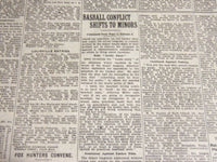 1920 NOVEMBER 10 NEW YORK TIMES - BASEBALL CONFLICT SHIFTS TO MINORS - NT 6729
