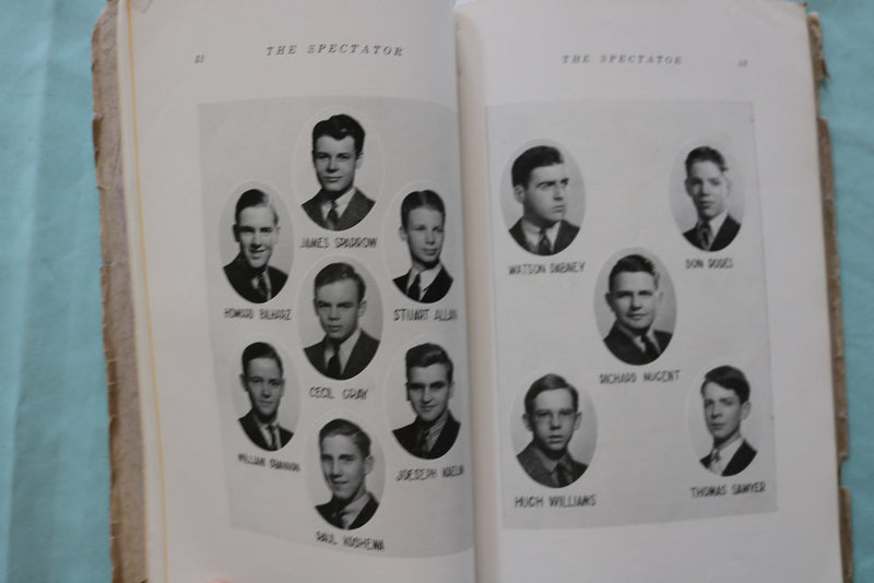 1939 ANTHENAEUM - THE SPECTATOR - MALE HIGH SCHOOL RECORD BOOK - K 3294