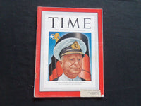 1947 AUGUST 11 TIME MAGAZINE - THE QUEEN MARY'S CAPTAIN ILLINGWORTH - T 1084