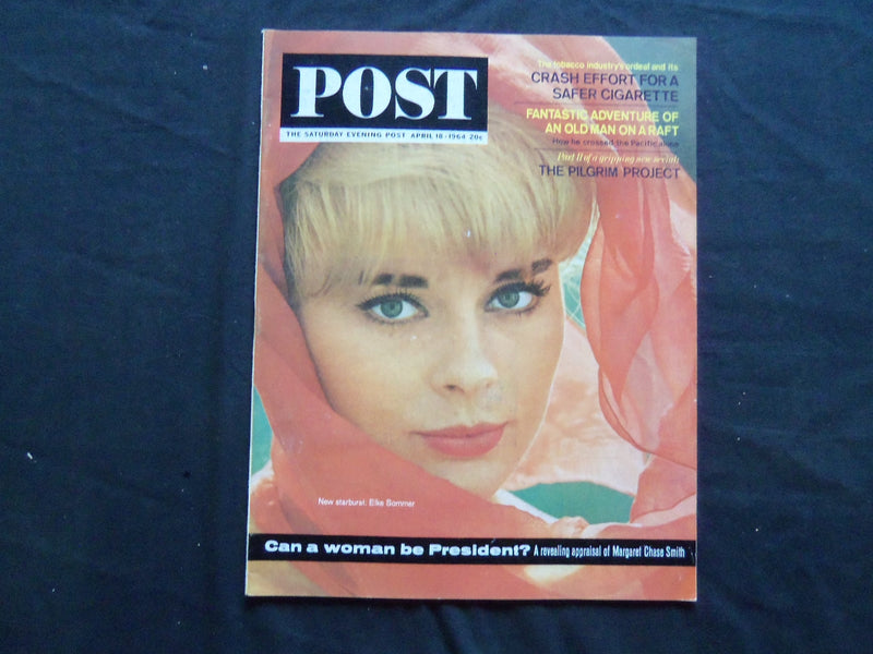 1964 APRIL 18 THE SATURDAY EVENING POST MAGAZINE - ELKE SOMMER COVER - SP 2405