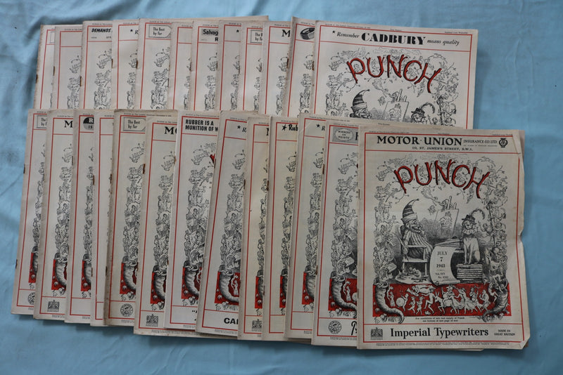 1943 PUNCH MAGAZINE - LOT OF 25 - O 3971