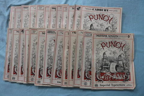 1943 PUNCH MAGAZINE - LOT OF 25 - O 3971