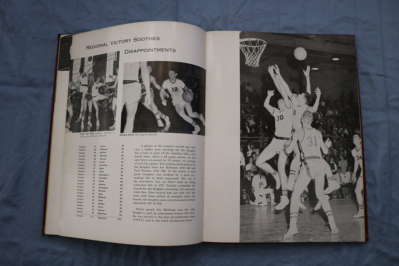 1963 KNIGHT CAMPION JESUIT HIGH SCHOOL YEARBOOK - PRAIRIE DU CHIEN, WI - YB 3402