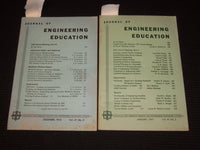 1956-1957 ENGINEERING EDUCATION JOURNAL MAGAZINES LOT OF 2 ISSUES - K 1060