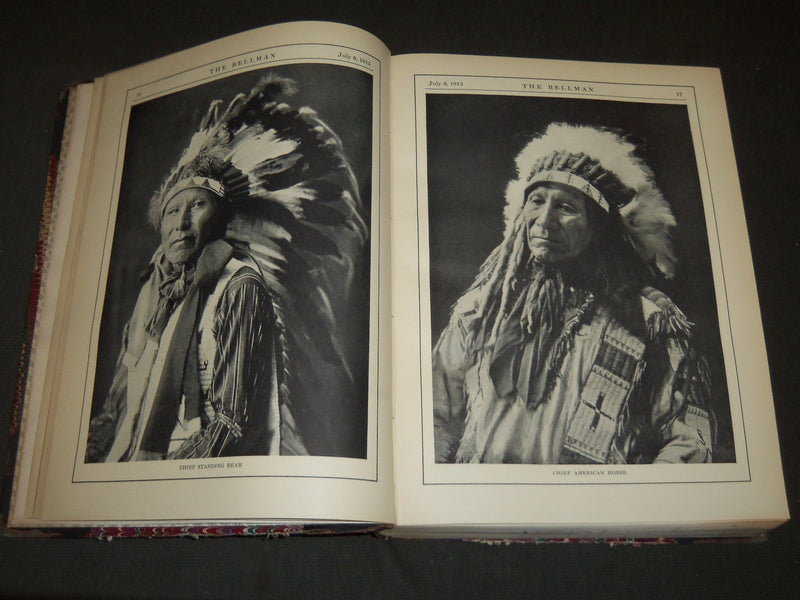 1915 THE BELLMAN MAGAZINE BOUND VOLUME LOT OF 2 COMPLETE YEAR - PHOTOS - R 421