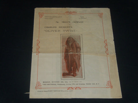 1905 OCTOBER 16-21 MR. TREE'S COMPANY-OLIVER TWIST PROGRAM - LIVERPOOL - J 5630