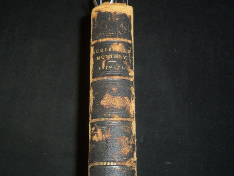 1870-1871 SCRIBNER'S MONTHLY MAGAZINE BOUND VOLUME NO. 1 - NICE ILLUS - JC 33