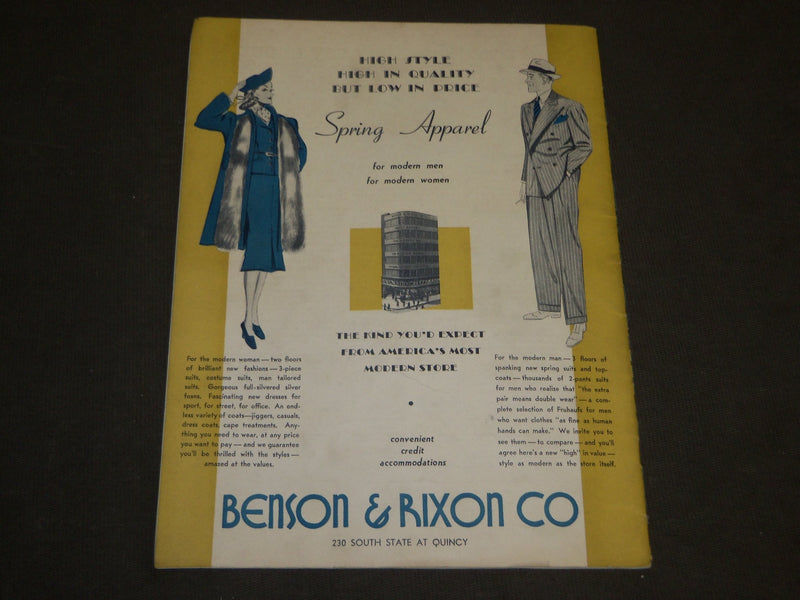 1938 APRIL ROUND THE LOOP MAGAZINE - CHICAGO - ILLINOIS - J 3521