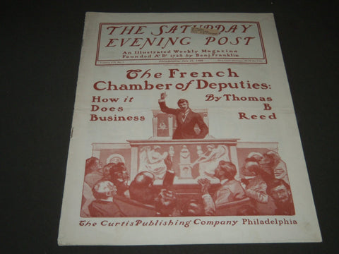 1900 JULY 21 THE SATURDAY EVENING POST MAGAZINE - ILLUSTRATED COVER - SP 593
