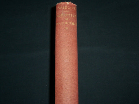 1894 SPEECHES AND ADDRESSES OF WILLIAM E. RUSSELL HARDCOVER BOOK - KD 7098