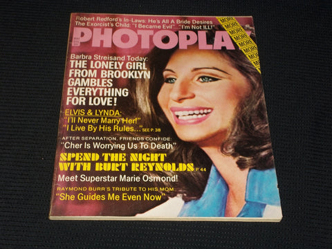 1974 MAY PHOTOPLAY MAGAZINE - BARBRA STREISAND FRONT COVER - E 1458