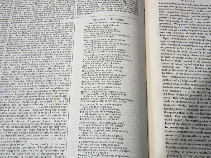 1839 JAN-DEC CHAMBERS' EDINBURGH JOURNAL MAGAZINE BOUND VOLUME - KD 5403G