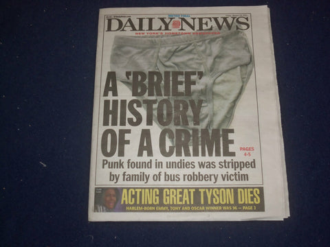 2021 JANUARY 29 NEW YORK DAILY NEWS NEWSPAPER - CECILY TYSON DIED (1924-2021)