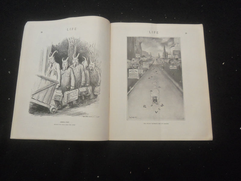 1916 JANUARY 13 LIFE MAGAZINE - MEDITATION - L 762O