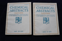 1953 CHEMICAL ABSTRACTS SEMI-MONTHLY MAGAZINE-LOT OF 21 -VOL. 47 #S 2-22 -O 3377