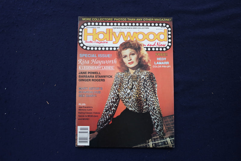 1988 NOVEMBER HOLLYWOOD STUDIO MAGAZINE - RITA HAYWORTH COVER - E 18619