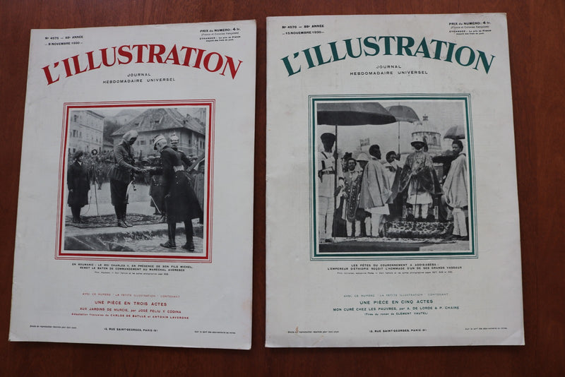 1927-1931 L'ILUSTRATION FRENCH MAGAZINE LOT OF 35 ISSUES - O 3508