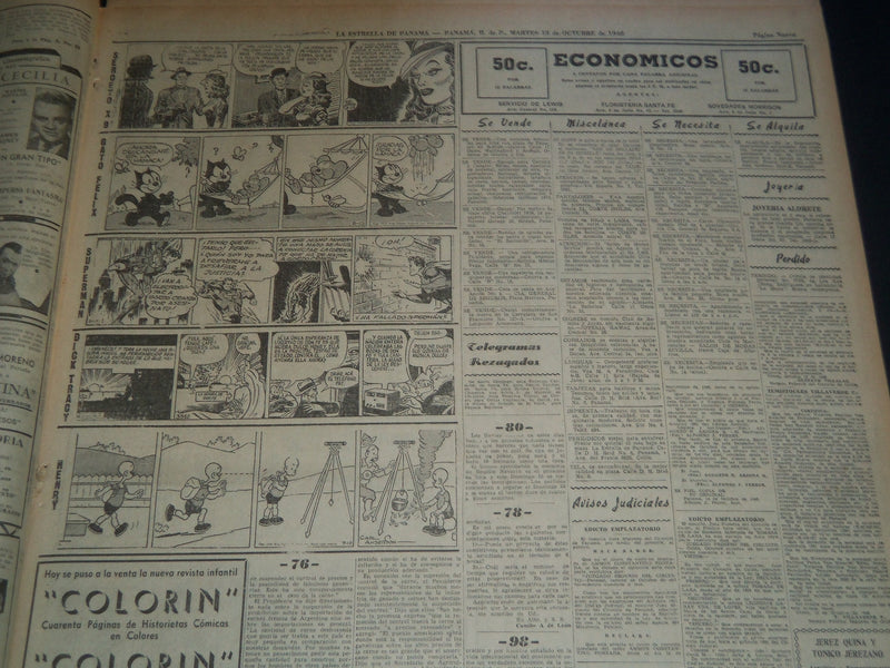 1946 OCTOBER 15 PANAMA STAR & HERALD - 11 NAZI LEADERS TO HANG TOMORROW- NT 7536