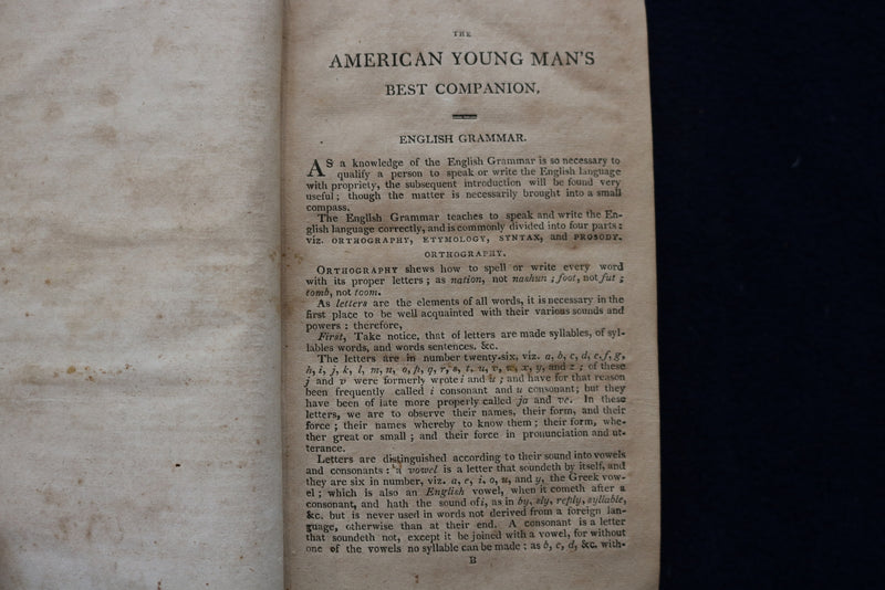 1810 AMERICAN YOUNGMAN'S BEST COMPANION HARDCOVER BOOK - KD 9441