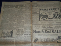 1928 JUNE 29 BEAUMONT ENTERPRISE NEWSPAPER - ALFRED E. SMITH 1ST BALLOT- NP 972F