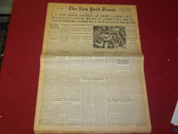 1944 OCTOBER 9 NEW YORK TIMES - U.S. VISE GRIPS AACHEN; 3D ARMY LASHES - NP 3810