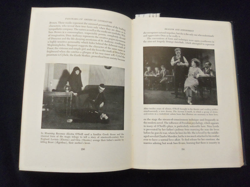 1947 PANORAMA OF AMERICAN LITERATURE HARDCOVER BOOK BY W. TASKER WITHAM- KD 8302