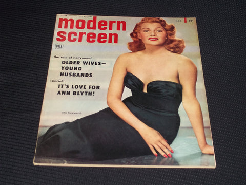 1953 MARCH MODERN SCREEN MAGAZINE - RITA HAYWORTH FRONT COVER - E 15660
