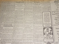 1920 MAY 28 NEW YORK TIMES - WILSON BETOES RESOLUTION, RUTH 2 HOMERS - NT 8680