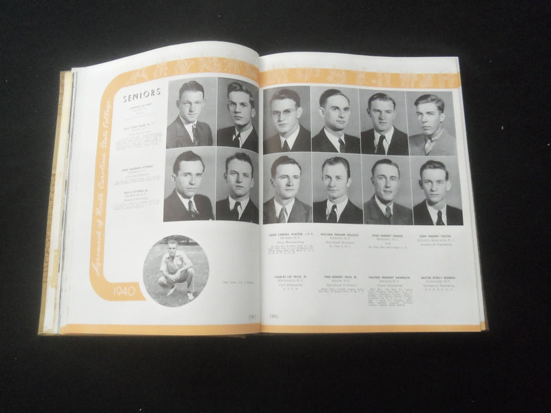 1940 AGROMECK NORTH CAROLINA STATE COLLEGE YEARBOOK - RALEIGH, NC - YB 2950