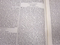 1857 JANUARY-JUNE SATURDAY REVIEW BOUND VOLUME NO. 3 - PUB. IN LONDON - R 1143
