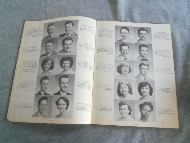 1954 MAROON KINGSTON HIGH SCHOOL YEARBOOK - KINSTON, NEW YORK - YB 2923