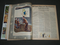 1945 FEBRUARY ESQUIRE MAGAZINE - VARGAS ILLUSTRATION - COVER AND ADS - ST 5071