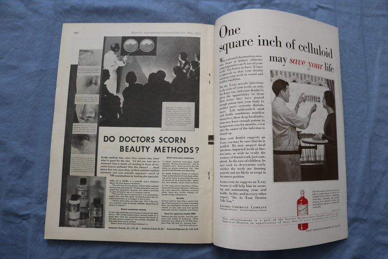 1931 JULY COSMOPOLITAN MAGAZINE - HARRISON FISHER COVER - GREAT ADS - ST 1001R