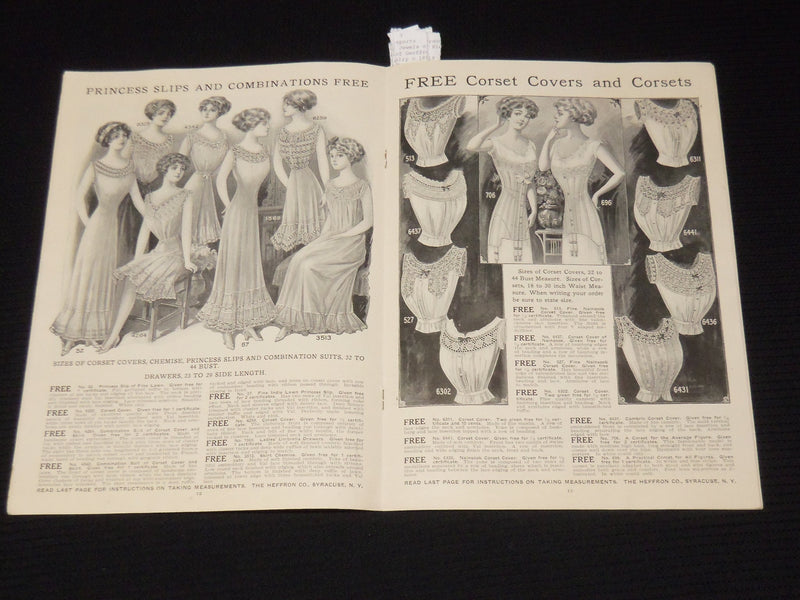 1911 THE HEFFRON CO. SPRING & SUMMER FASHION BOOK - SYRACUSE NEW YORK - SP 4863D