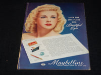 1941 OCTOBER SCREEN ALBUM MAGAZINE - MAUREEN O'HARA FRONT COVER - E 3467