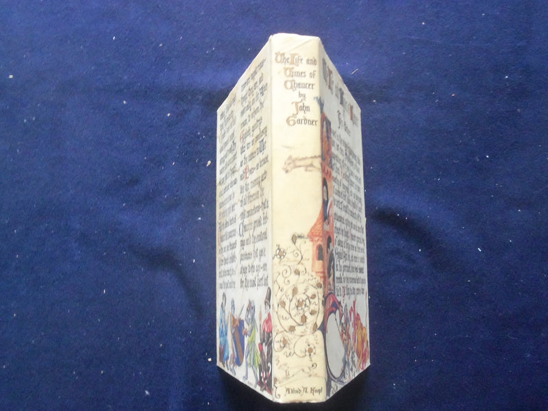 1977 THE LIFE AND TIMES OF CHAUCER HARDCOVER BOOK BY JOHN GARDNER - KD 8389