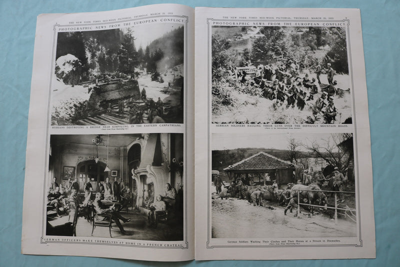 1915 MARCH 25 NEW YORK TIMES MID-WEEK PICTORIAL - PRINCE VON BISMARK - NP 9133
