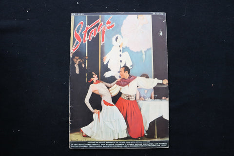 1935 MAY STAGE MAGAZINE - DANCERS ROSALENE AND SEVILLE COVER - E 10827