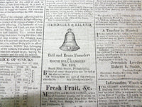1818 THE UNION U.S. GAZETTE & TRUE AMERICAN NEWSPAPER LOT OF 8 DIFF - NP 1475