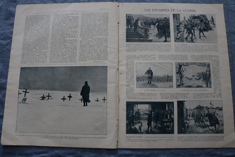 1915 DEC 25 LE MONDE ILLUSTRE MAGAZINE-LES PERPLEXITES DE L'HEURE-FRENCH-NP 8437